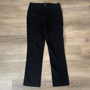 Spanx Star Power Straight Leg Ponte Black Pants
